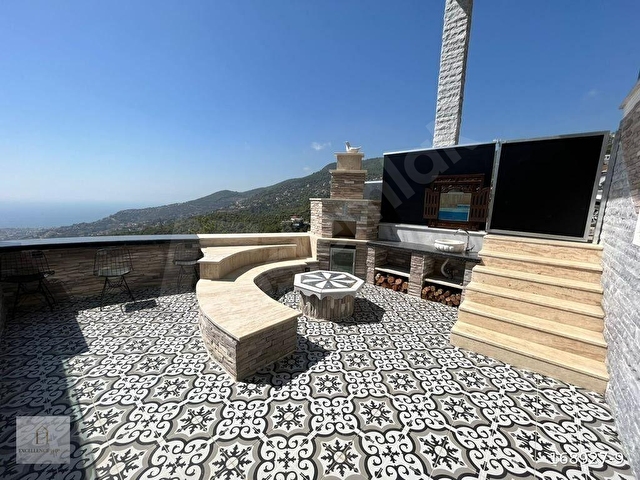 ALANYA BEKTAS MAHALLESİ FULL MANZARA ULTRA LÜKS SATILIK VİLLA - Görsel 22