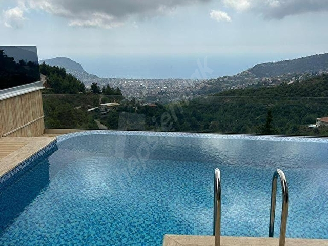ALANYA BEKTAS MAHALLESİ FULL MANZARA ULTRA LÜKS SATILIK VİLLA - Görsel 12