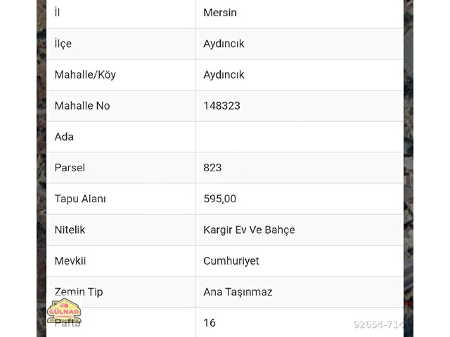 AYDINCIK MERKEZDE SATILIK ARSA - Görsel 7