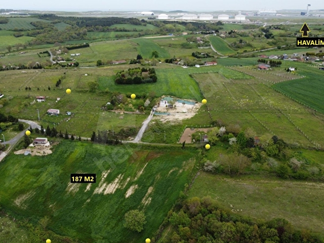 ÇELİKLERDEN HAVALİMANI YAKININDA ACİL SATILIK 187 M2 İMARLI ARSA