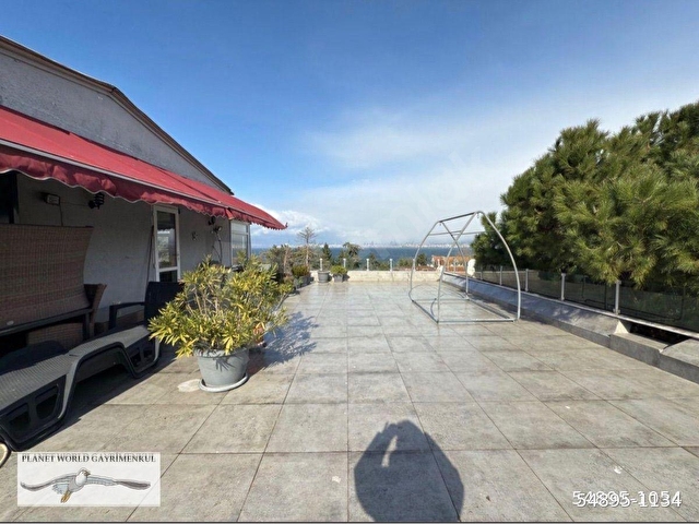 Planetten Elit Konumda Panoramik Deniz Manzaralı Teras Kat Daire - Görsel 8