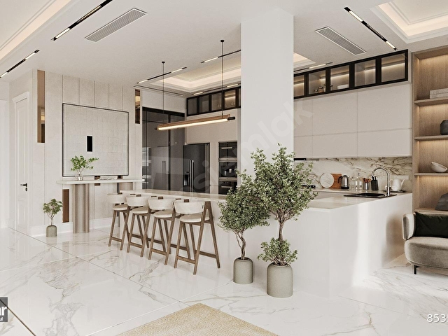 Çekmeköy Ömerlide Havuzlu bahçeli 4 katlı müstakil villa.. - Görsel 30