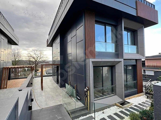 Çekmeköy Ömerlide Havuzlu bahçeli 4 katlı müstakil villa.. - Görsel 11