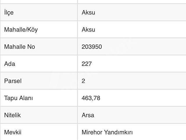 RW NESTTEN ISPARTA AKSUDA 895 M2 YATIRIMLIK ARSA - Görsel 3