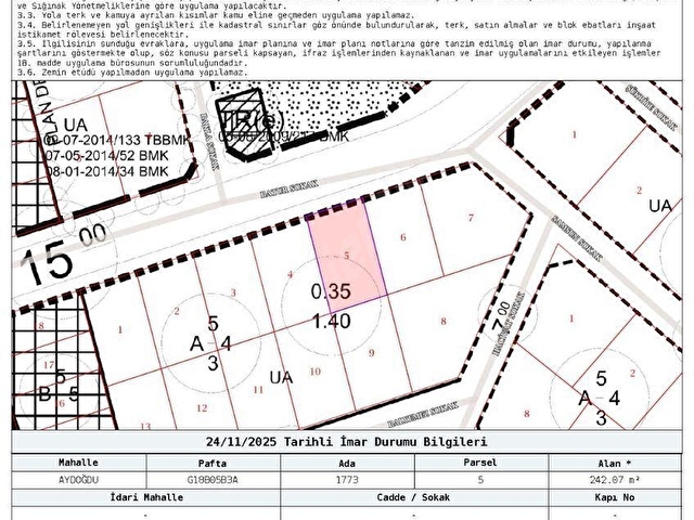 KARADENİZ MH. İNŞAATA HAZIR İMARLI İFRAZLI ÖNÜ PARK SATILIK ARSA - Görsel 26