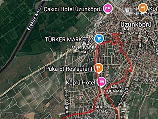 EDİRNE UZUNKÖPRÜ HABİBHOCA MAHALLESİ SATILIK TARLA - Görsel 2