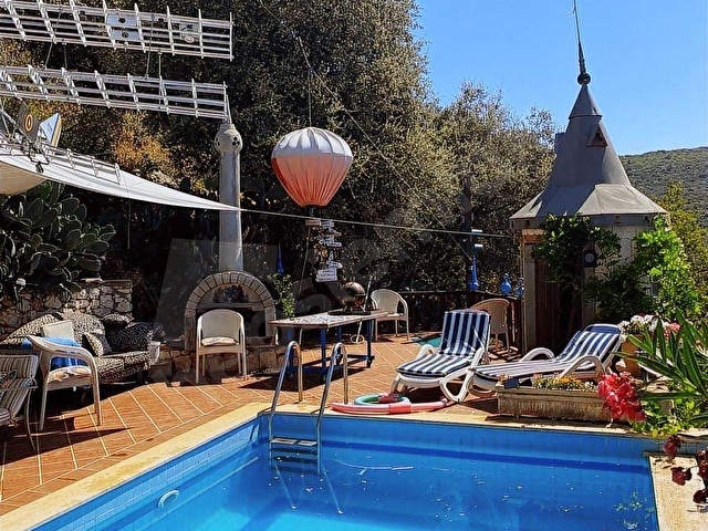 Kaş Çukurbağ da ortaçağ tarzında inşaa edilmiş sıradışı villa - Görsel 18