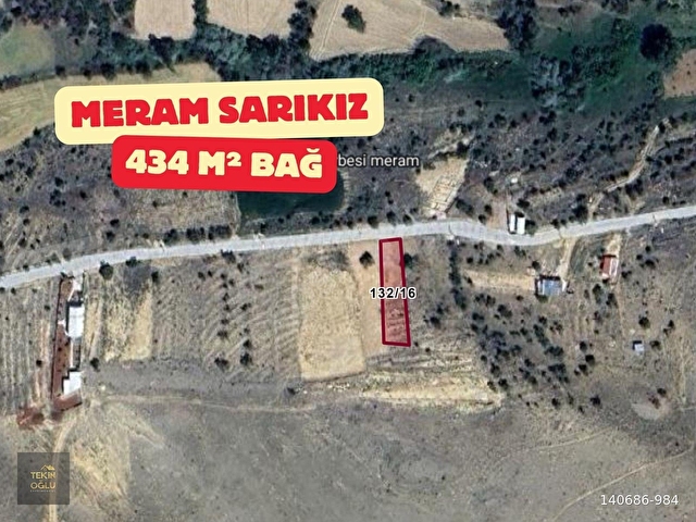 SARIKIZDA 434 M² MÜSTAKİL BAĞ TÜRBE YAKINI BAHÇE FIRSATI!!!