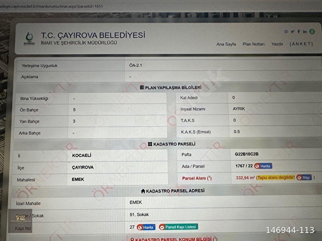 Emek Mah. %25 - 2 Kat Villa Konut İmarlı Arsa ve Gecekondu - Görsel 6