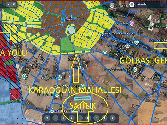 GÖLBAŞI KARAOĞLAN MAHALLESİNDE SATILIK 1500 M2 TARLA - Görsel 3