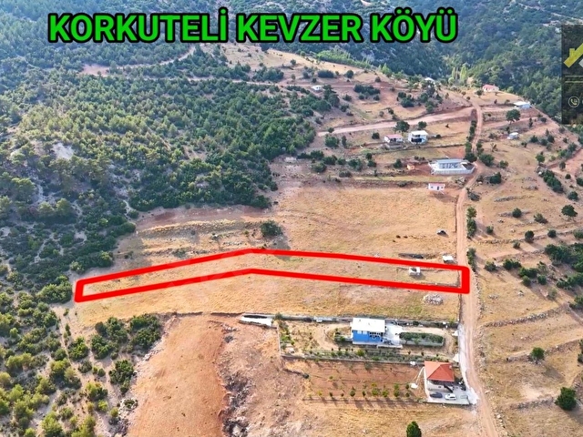 KORKUTELİ KEVZER KÖYÜ SATILIK 2.227M2 TARLA 1.350.000 - Görsel 5
