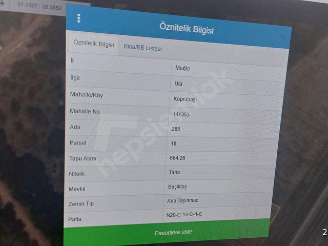 muğla ula köprübaşında  yatırıma uygun  664.m2 tarla - Görsel 5