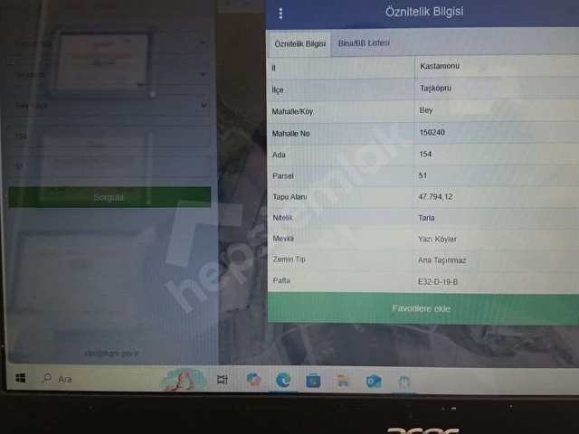 SATILIK TARLA 48 DÖNÜM TEK TAPU - Görsel 2