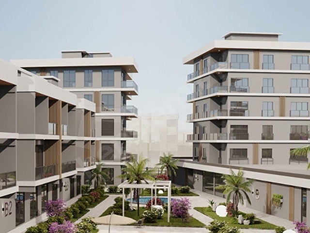 Satılık 2+1 lüks çift balkon denize 100 m. - Görsel 4