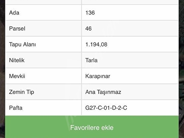 Kındırada Yol cephe İmarlı tarla