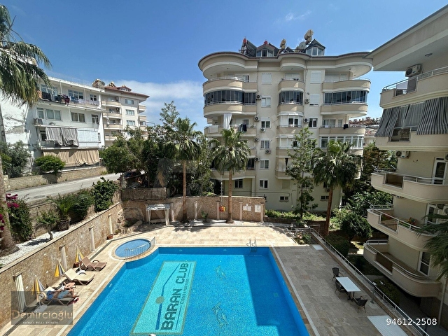 CİKCİLLİDE HAVUZLU SİTE İÇİNDE FULL EŞYALI 2+1 KİRALIK DAİRE