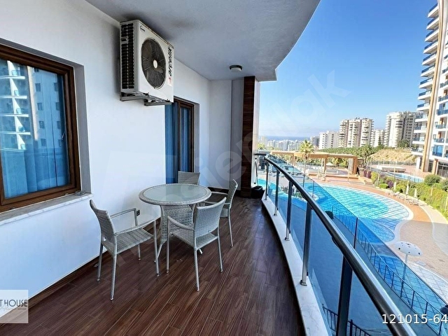 ALANYA MAHMUTLARDA HEM DENİZ HEM HAVUZ MANZARALI 2+1 SATILIK MUHTEŞEM RESIDENCE - Görsel 14