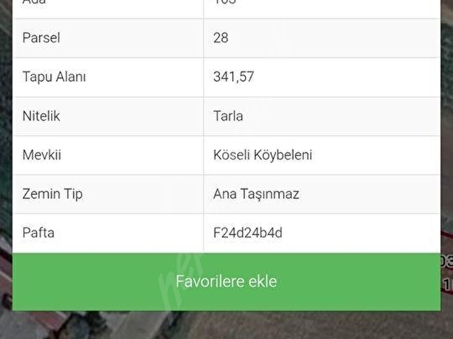 ASADAN KANDIRA FERİZLİDE TEK TAPU 1540 m2 SATILIK TARLA - Görsel 9