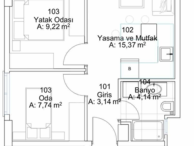 REMAX ARMADAN İNÖNÜ MAH SATILIK 2+1 LÜKS REZIDANS  DAIRE - Görsel 20