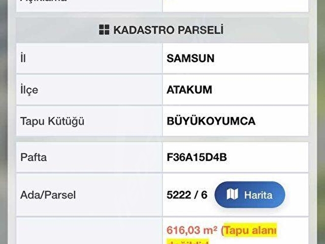 BÜYÜKOYUMCADA 616 M2 KAT KARŞILIĞI ARSA - Görsel 4