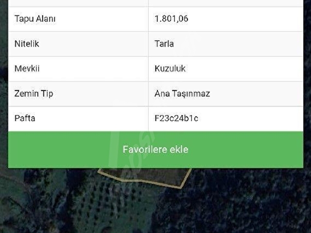 KANDIRA AKÇAOVADA SATILIK 1.800 m² TARLA - Görsel 3