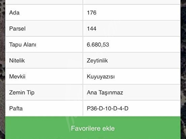 ZİRVE EMLAKTAN SATILIK ZEYTİNLİK ENEK MAH ALTINÖZÜ