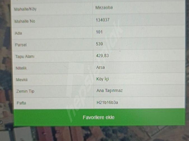 MUDANYA MİRZAOBA MAH.DE SATILIK İMARLI ARSA 2 AYRI TAPU ETRAFIÇEVRİLMİ 430 m2 İNŞAATA UYGUN - Görsel 12