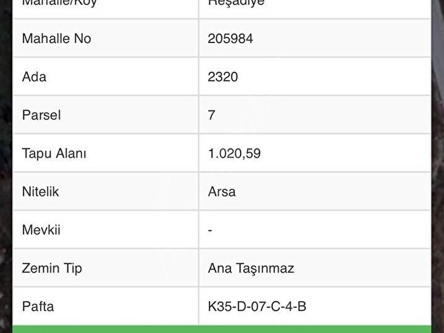REŞADİYE MAH. 2 VİLLA YAPIMINA UYGUN SATILIK KÖŞE PARSEL 214/1 - Görsel 10