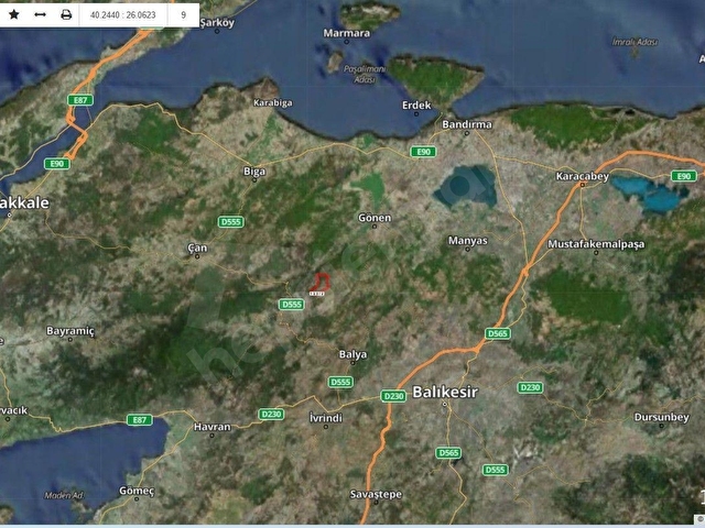ÇANAKKALE YENİCE KABALI KÖYDE SATILIK 6146 M2 TARLA - Görsel 6