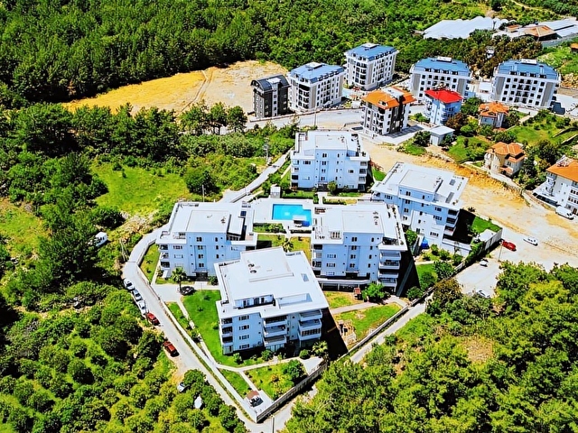 ALANYA OBA PORTAKAL SİTESİ 1+1 EŞYALI, HAVUZLU DAİRE - Görsel 3