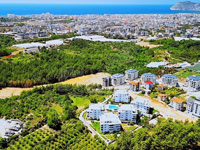 ALANYA OBA PORTAKAL SİTESİ 1+1 EŞYALI, HAVUZLU DAİRE - Görsel 2