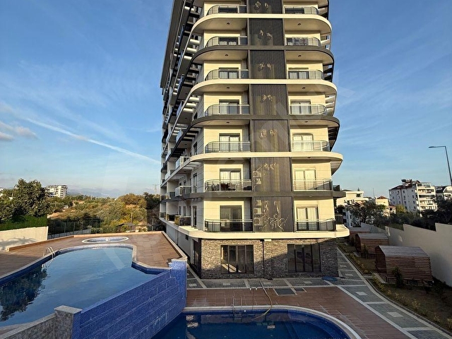 AVSALLAR ALONE TOWER SİTESİNDE LÜKS KONSEPTTE 8.KAT 2+1 71M2 FUL DENİZ MANZARALI KAT MÜLKİYETLİ - Görsel 3