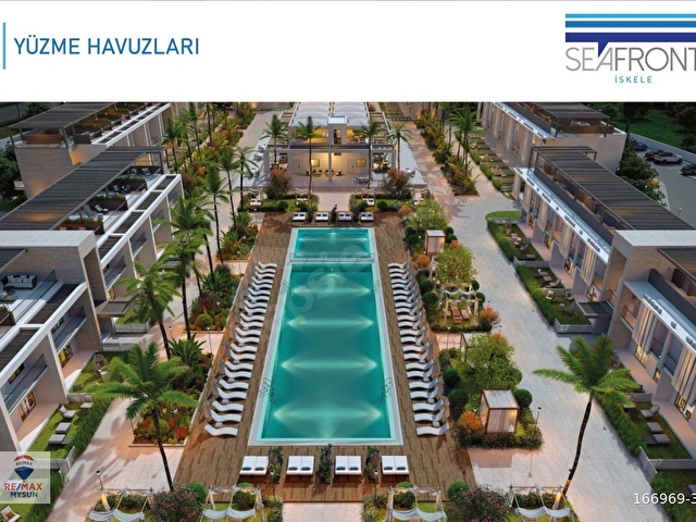 SEAFRONT İSKELE LONG BEACHE 100 METRE 1+1 YATIRIM FIRSATI