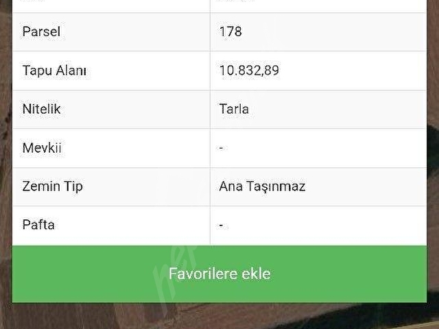 DOSEMEALTI  KOVANLIK MAH 10.832 M2  KELEPİR TARLA