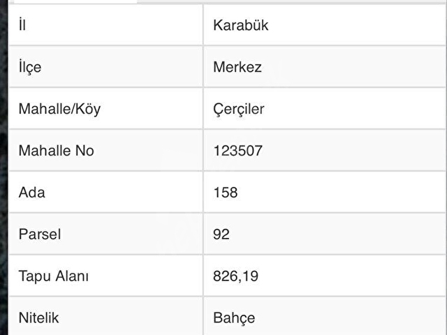 Karabük / Merkez / Çerçiler Mevkii Satılık Bahçe - Görsel 4
