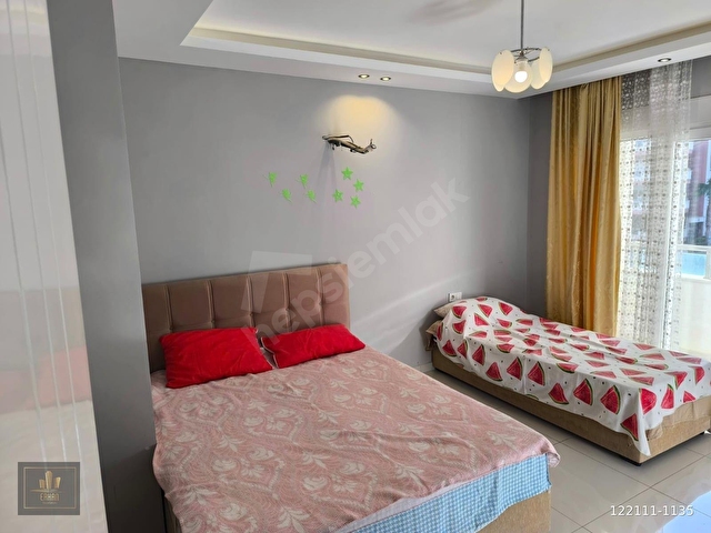 ***ALANYA MAHMUTLARDA  KİRALIK 1+1 AMERİKAN MUTFAKLI EŞYALI DAİRE 20.000 TL. *** - Görsel 4