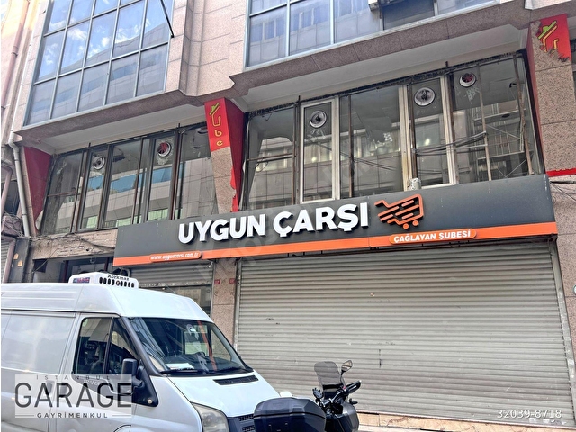 Çağlayan Park sokakta geniş cephe 1. kat showroom Ofis