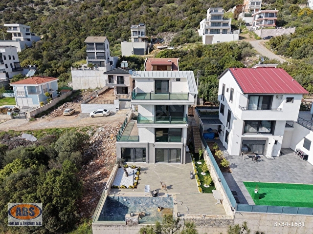 DİDİM AKBÜKTE PANORAMİK DENİZ MANZARALI SATILIK VİLLA - Görsel 4