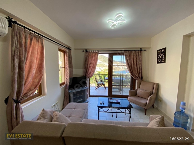 Kalkan merkez Mediterranean Sitesinde satılık 2+1 üst kat apart - Görsel 21