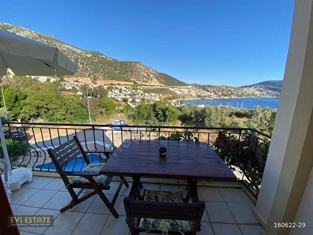 Kalkan merkez Mediterranean Sitesinde satılık 2+1 üst kat apart - Görsel 23