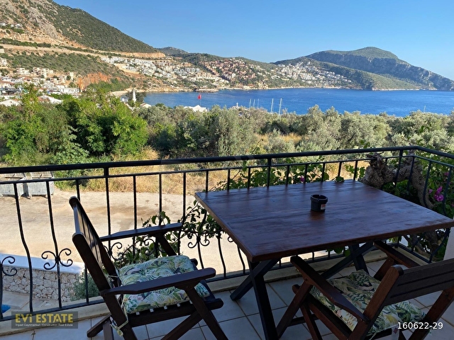 Kalkan merkez Mediterranean Sitesinde satılık 2+1 üst kat apart - Görsel 24
