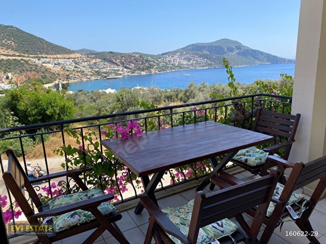 Kalkan merkez Mediterranean Sitesinde satılık 2+1 üst kat apart - Görsel 25