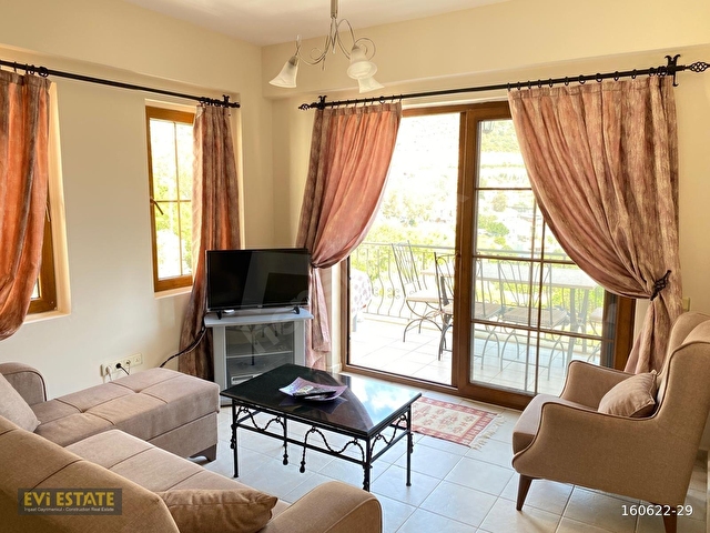 Kalkan merkez Mediterranean Sitesinde satılık 2+1 üst kat apart - Görsel 15