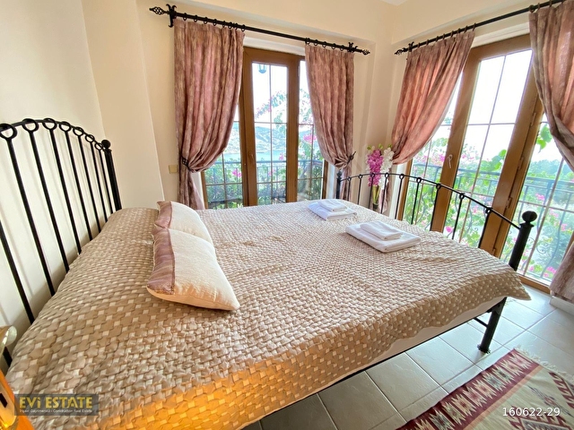 Kalkan merkez Mediterranean Sitesinde satılık 2+1 üst kat apart - Görsel 19