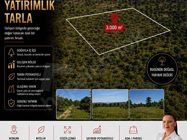 İzmir Buca Zaferde 3000 M² Yatırımlık Tarla