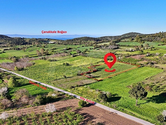 Lapseki Gürecide Satılık Tarla 5.253 m² Asfalt Yanı - Görsel 12
