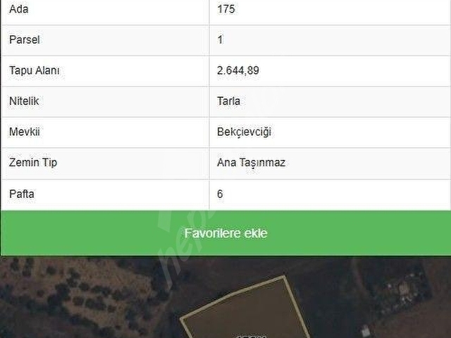 SAHİL EMLAKTAN SATILIK İMAR YANI TARLA 2645 M2 - Görsel 4