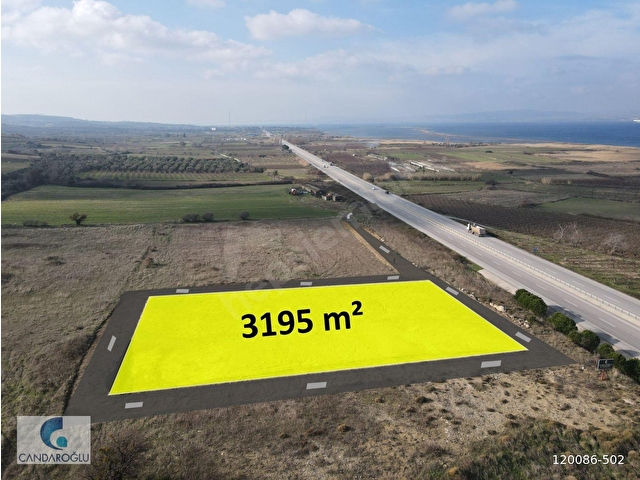 ÇANAKKALE ANA ASFALT CEPHELİ DENİZ MANZ 3195 M² ARSA PROJE YAPLR