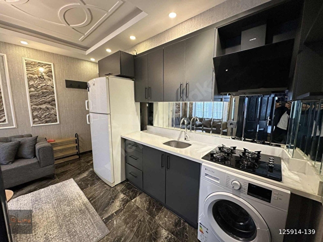 LIFE GAYRİMENKULDEN LÜX EŞYALI 1+1 GÜVENLİKLİ DAİRE - Görsel 5