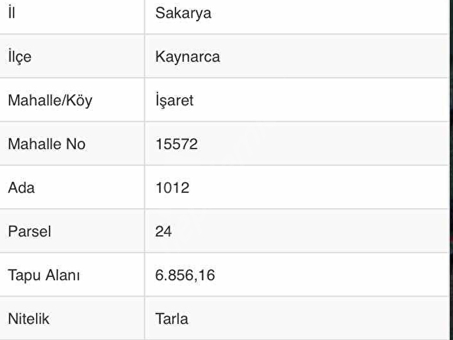 REMAX DESİGN KAYNARCA İŞARET MAHALLESİ 6856 M2 SATILIK TARLA - Görsel 6